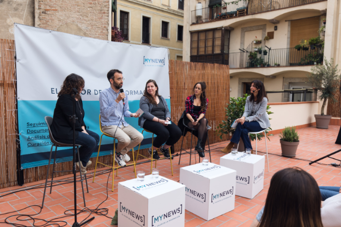 Fotografia de l esdeveniment de MyNews sobre la comunicacio de les ONG i el Tercer Sector en temps d alarma social