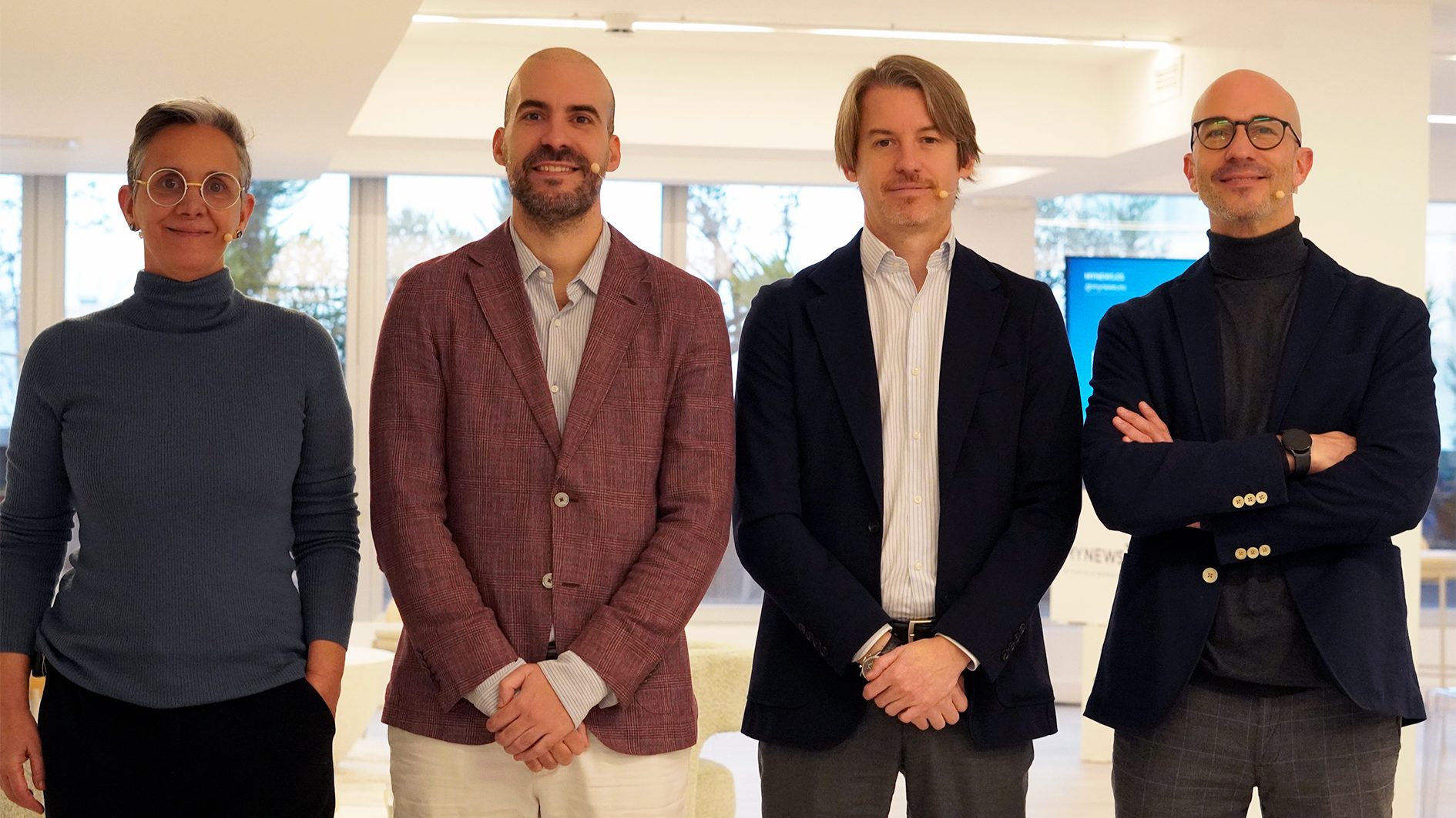 Mònica Valls, Pablo Gallego, Luis Martín y Jordi Mateu